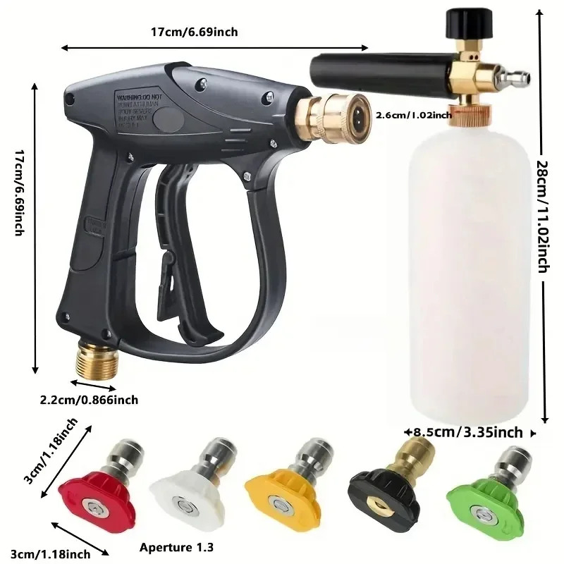 High Pressure Cleaning Water G - Pressure Washer Foam Gun review and price
